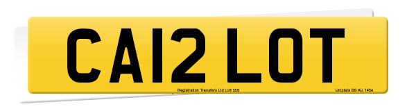 Registration number CA12 LOT